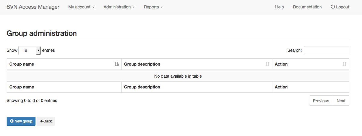 Group administration overview